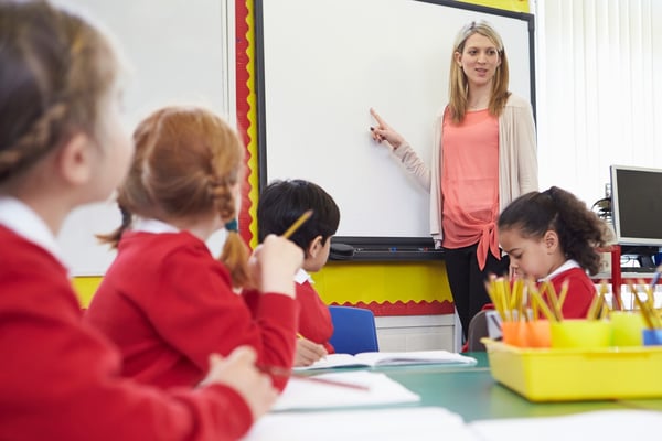 Looking at board - teacher - neck strain