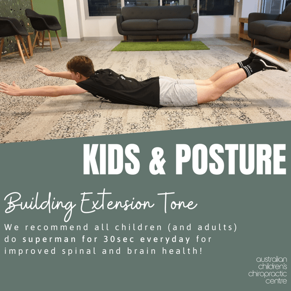 Teen Posture - superman - prone extension